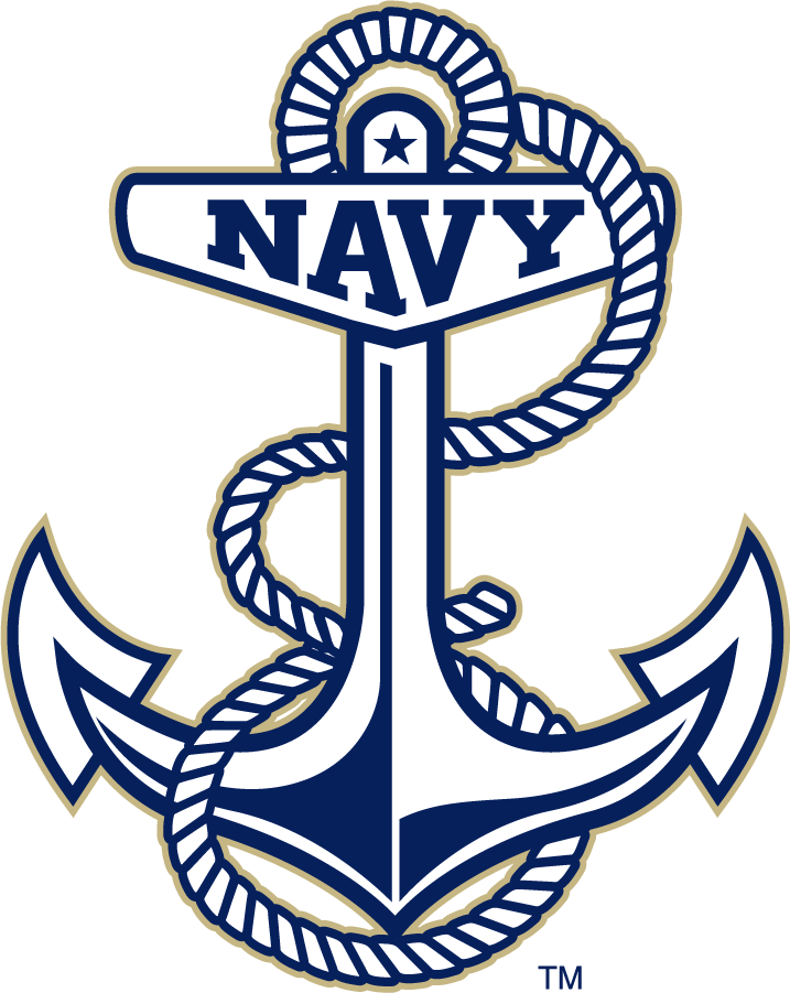 Navy Midshipmen 2016-Pres Secondary Logo diy DTF decal sticker